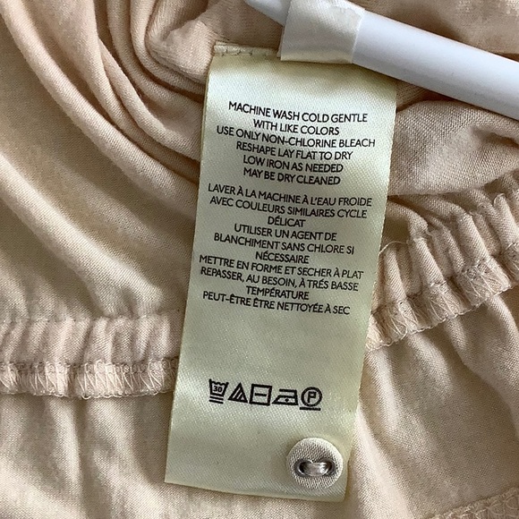 Anthropologie v neck embroidered shear sleeves elastic waist blouse size XS EUC - Picture 5 of 15